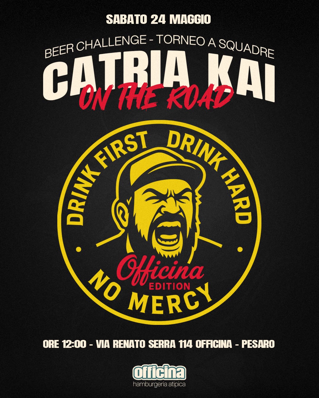 Catria Kai - On the road - 24/05 OFFICINA PESARO (BIGLIETTO VALIDO PER 2 PERSONE)
